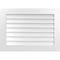 Ekena Millwork Vertical Surface Mount PVC Gable Vent: Non-Functional, w/3-1/2"W x 1"H, Standard Frame, 36"W x 26"H GVPVE36X2601SN - alternate 1